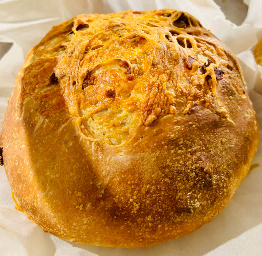 Cheddar Beer Sourdough Bread