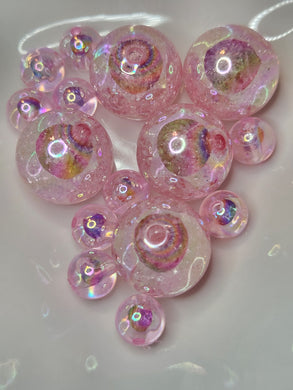 Pink Oil-slick Crackle ocbgb24