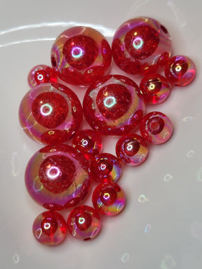 Red Oil-slick Crackle ocbgb25