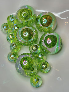 Green Oil-slick Crackle ocbgb28