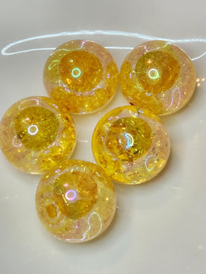 Yellow Oil-slick Crackle ocbgb26