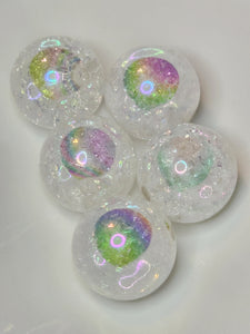 White Oil-slick Crackle ocbgb30