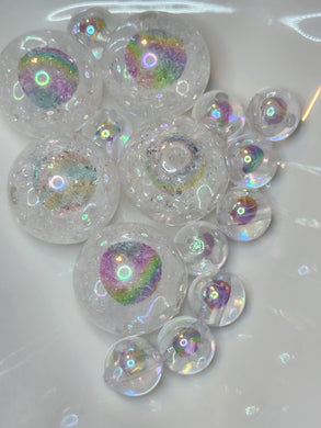White Oil-slick Crackle ocbgb30