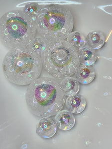 White Oil-slick Crackle ocbgb30