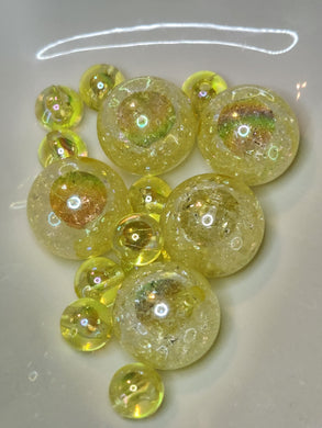 Light Yellow Oil-slick Crackle ocbgb27