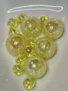 Light Yellow Oil-slick Crackle ocbgb27