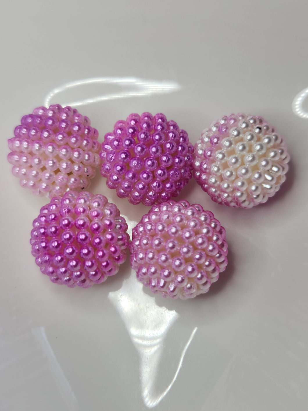 Purple/pink/white pearls pbgb66
