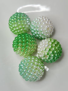 Green/white pearls pbgb68