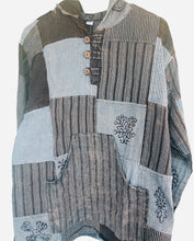 Load image into Gallery viewer, Flower patchwork pullover hoodie