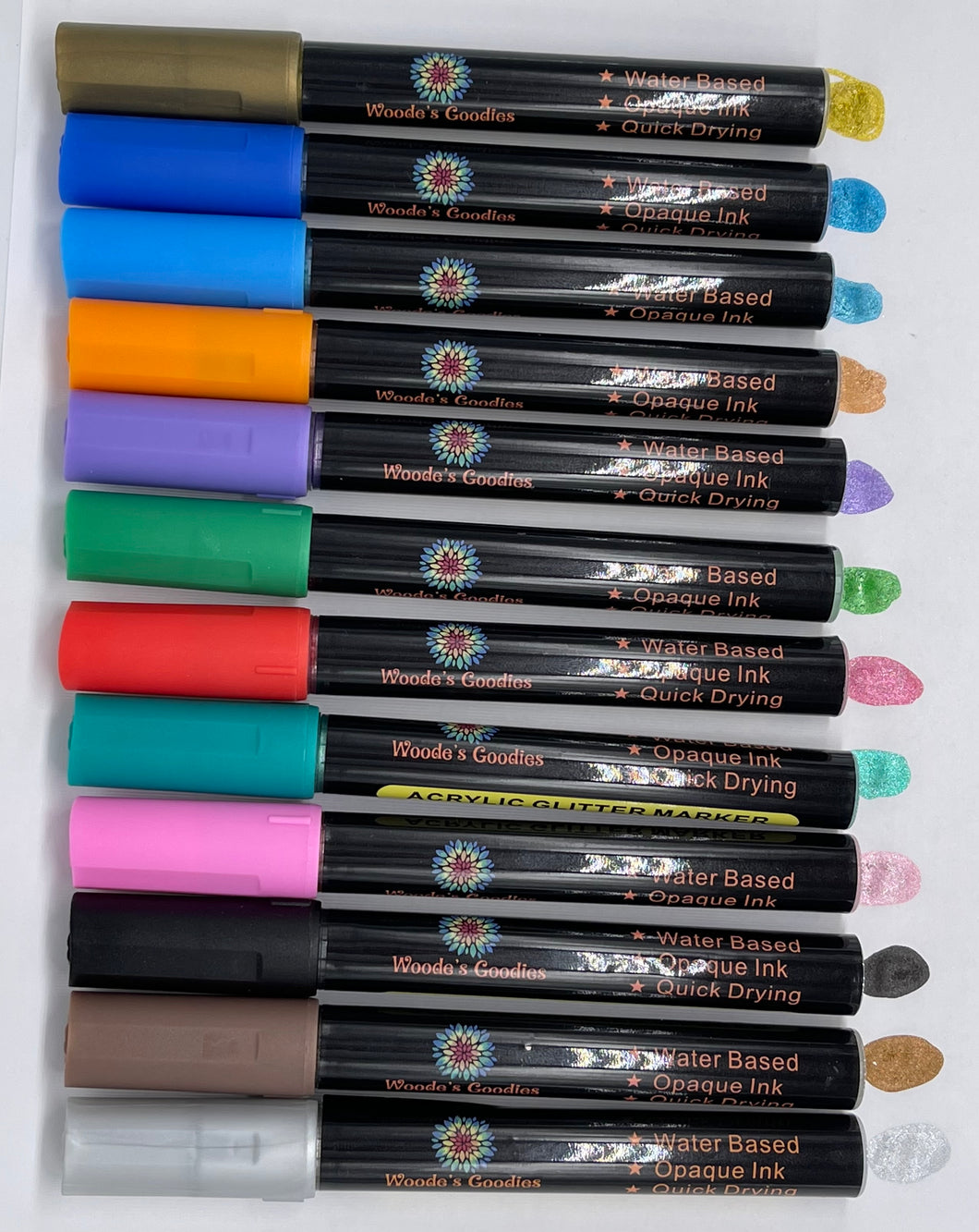 Glitter Acrylic Markers