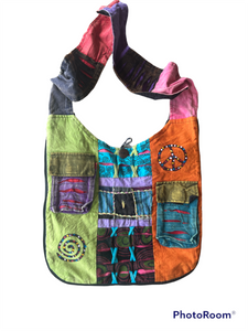 Patchwork cross shoulder bag