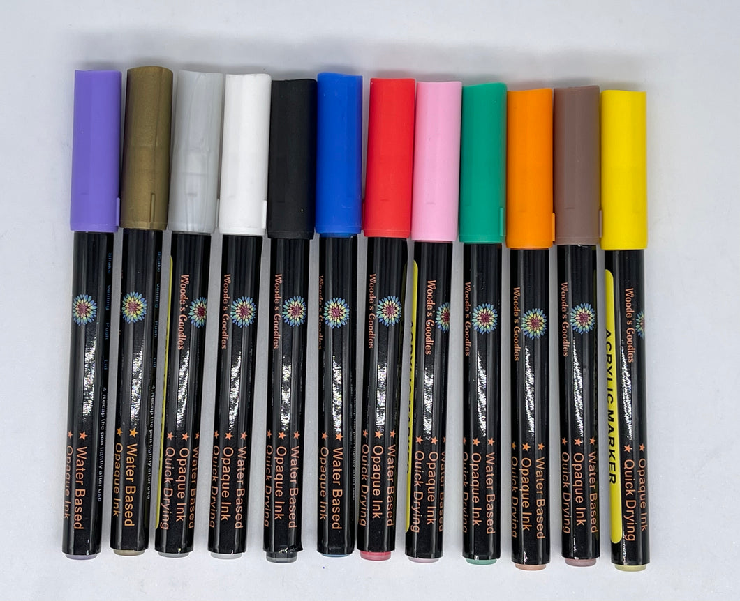 Acrylic Markers solid colors (FT)