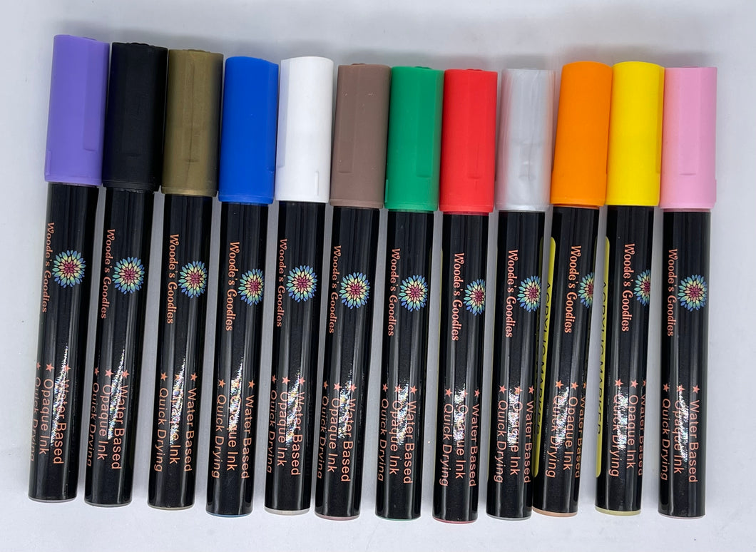 Acrylic Markers solid colors –