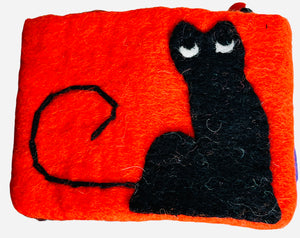 Felt change purse
