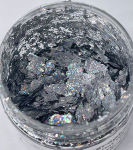 Silver holographic Foil Flakes