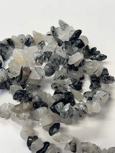 Black rutilated quartz