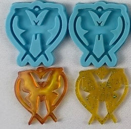 Butterfly Heart Earring Set