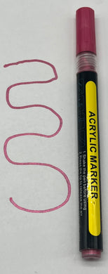 Rose pink metallic Acrylic Marker (FT)