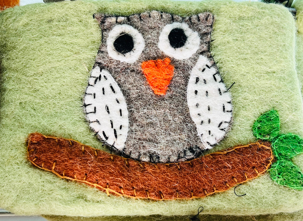 Felt change purse