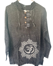 Load image into Gallery viewer, Boho Black pullover hoodie
