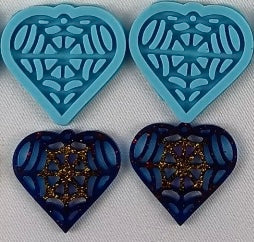 Cobweb Heart Earring Set